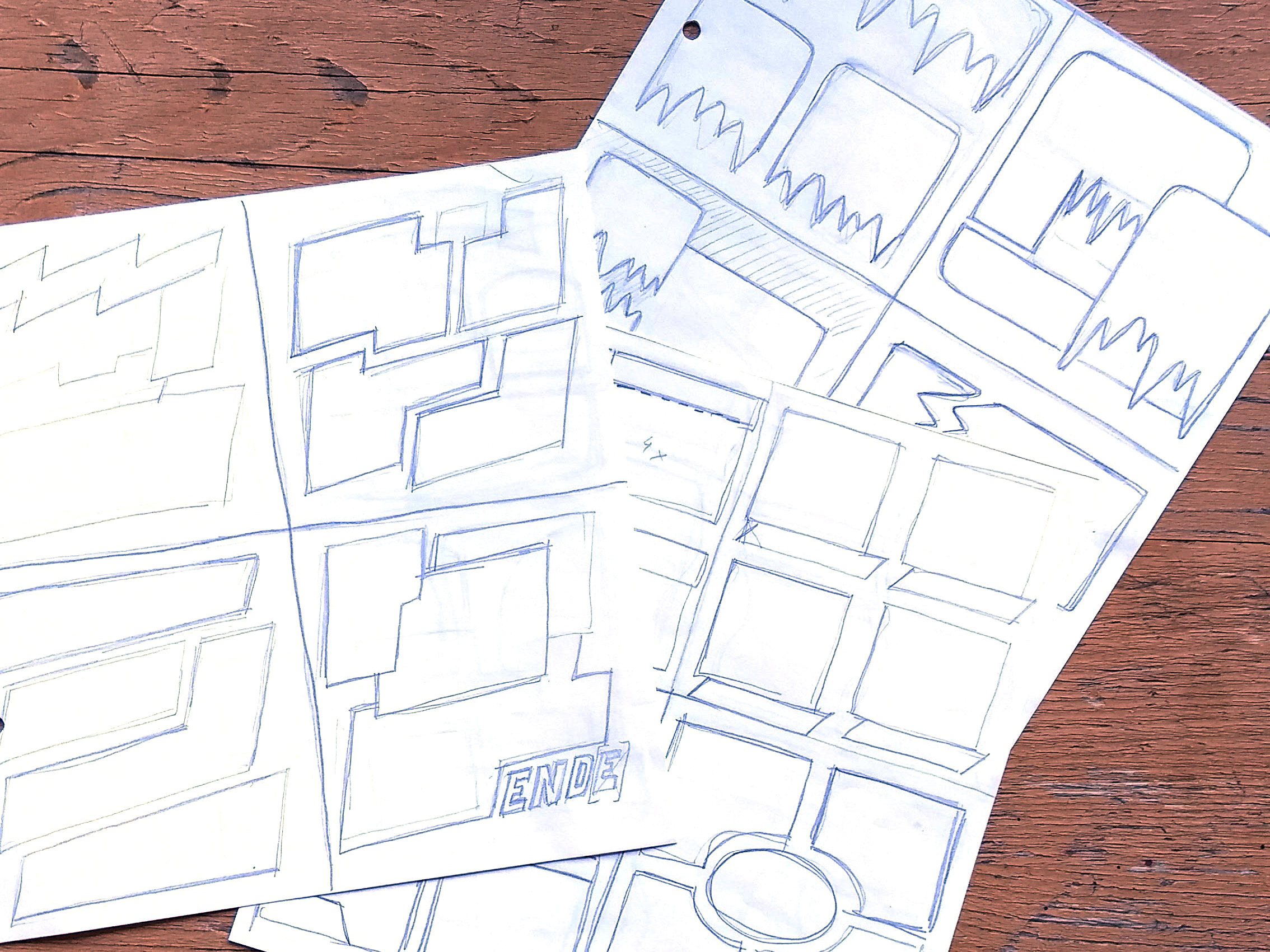 Sketches for the panel templates
