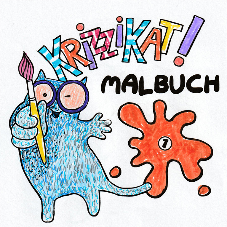 Krizzikat_Malbuch_Innentitel