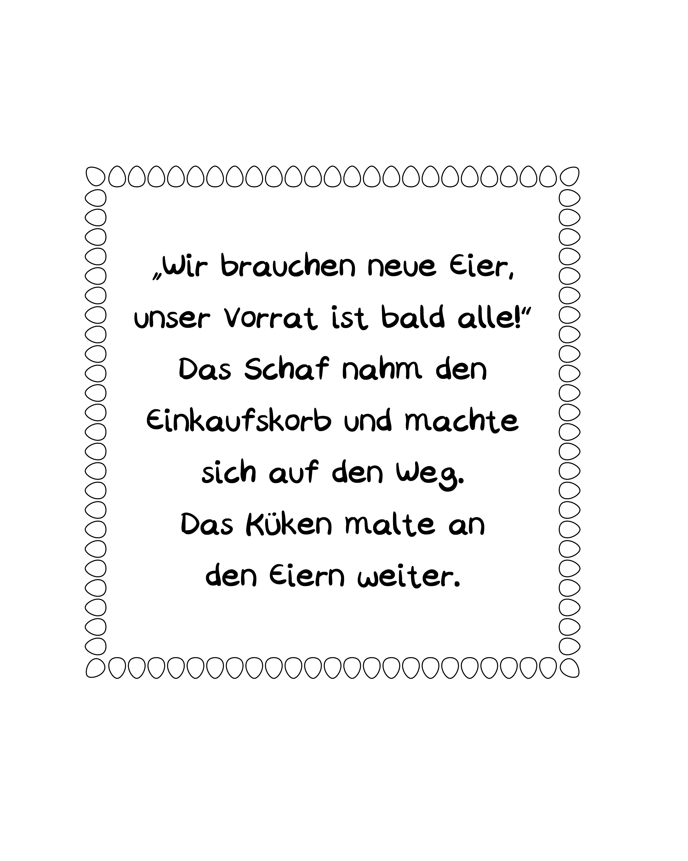 Ich, das Schaf - Textseite