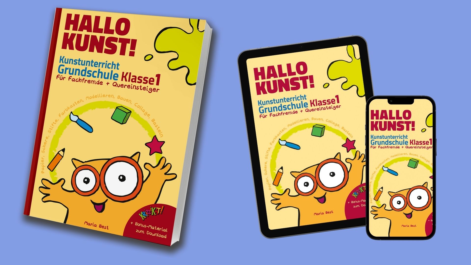 Buchformate von "Hallo Kunst!" auf einen Blick - Print und E-Book